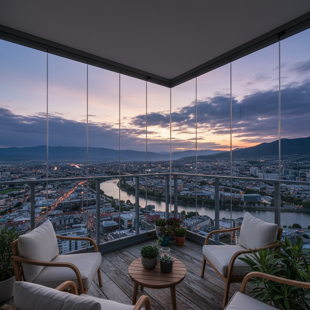 фото Панорамное остекление балкона: красота и практичность