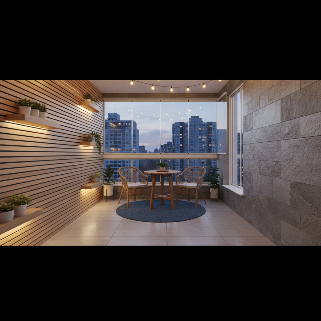 фото Отделка балкона после остекления: материалы и идеи