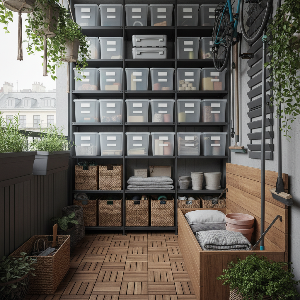 фото Хранение на балконе: системы и решения