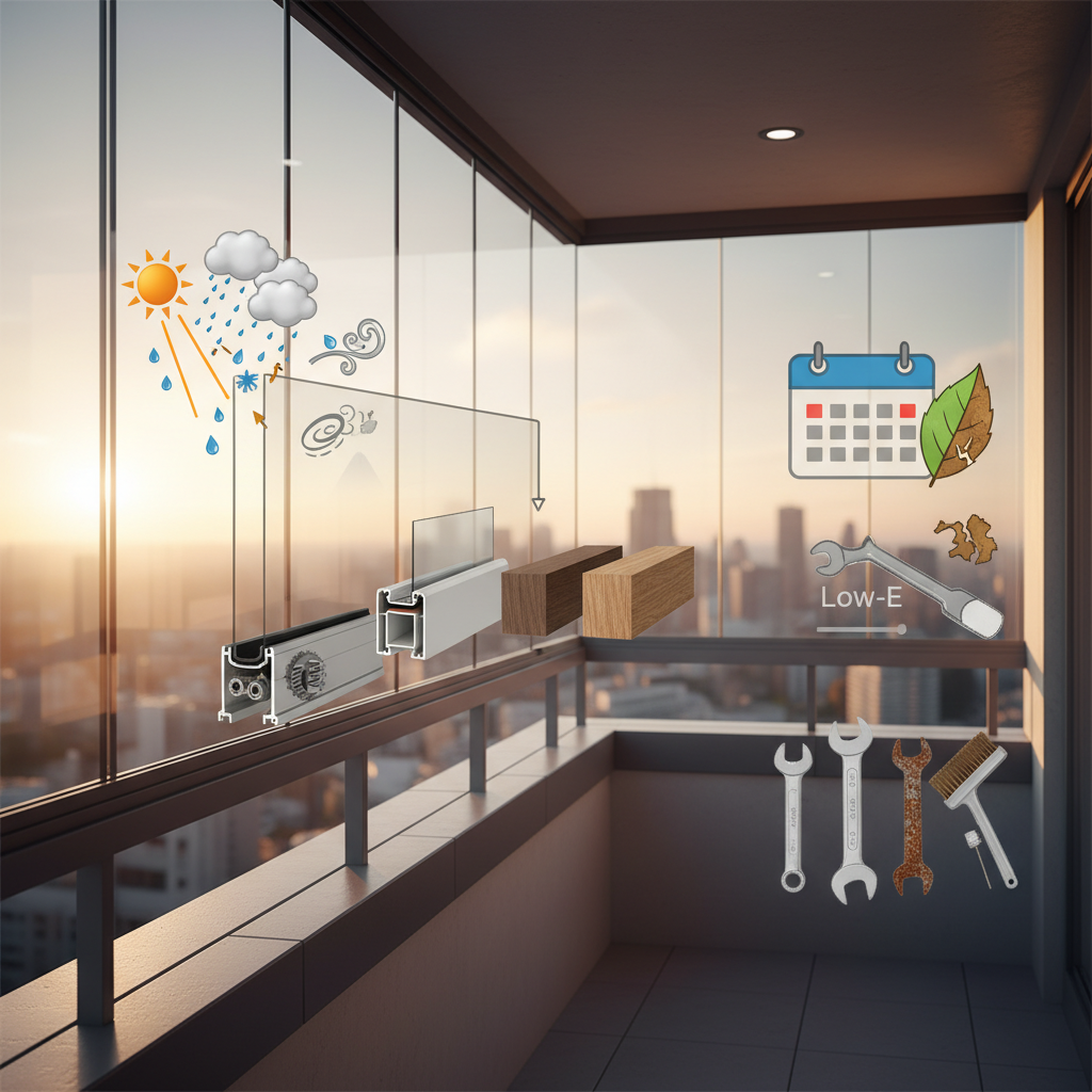 фото Срок службы остекления балкона: от чего зависит