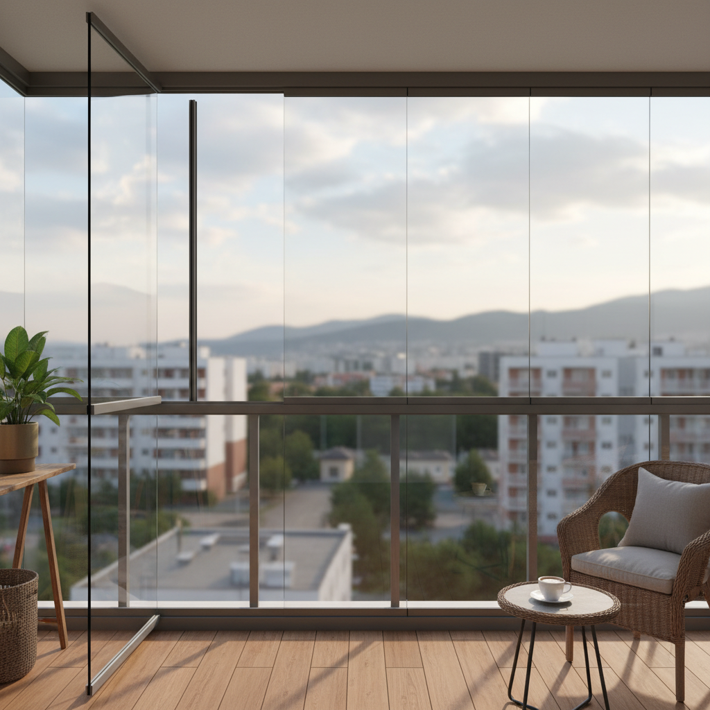 фото Остекление балкона с форточкой: вентиляция и удобство