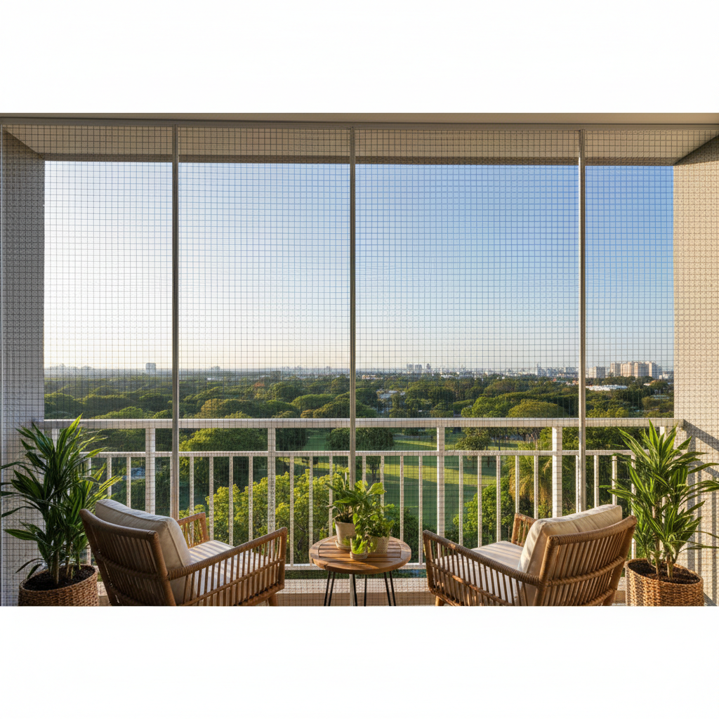 Балкон с москитными сетками: защита от насекомых | статья от компании Балкон-Бекон