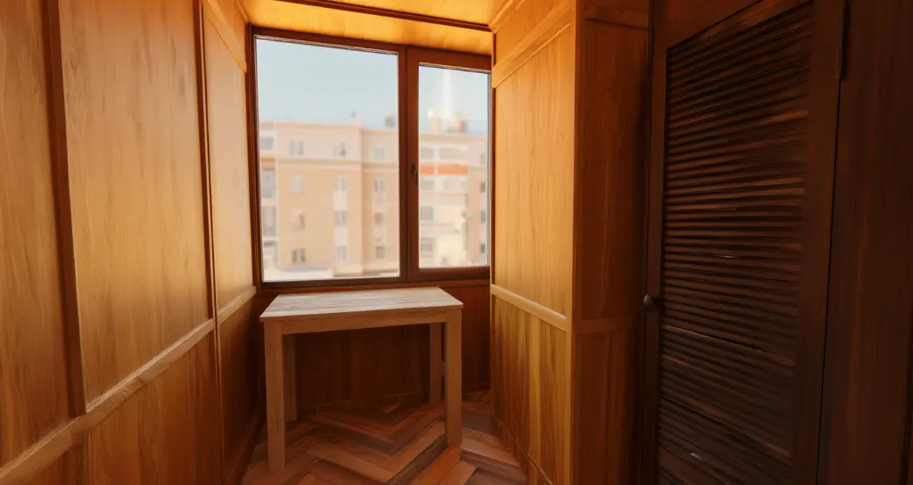 Отделка балкона